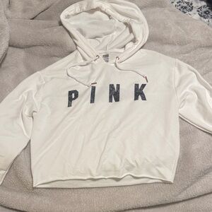 VS PINK || Open-Back Slit Hoodie (XS)